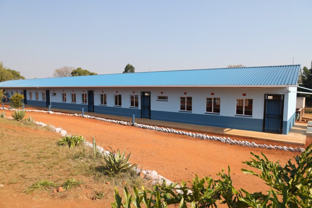 One of four primary schools rebuilt under a US government funded programme following damage caused by Tropical Cyclone Eloise in 2021. Photo: US Embassy Eswatini