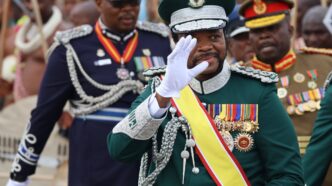 His Majesty King Mswati III at the 18th Correctional Day.