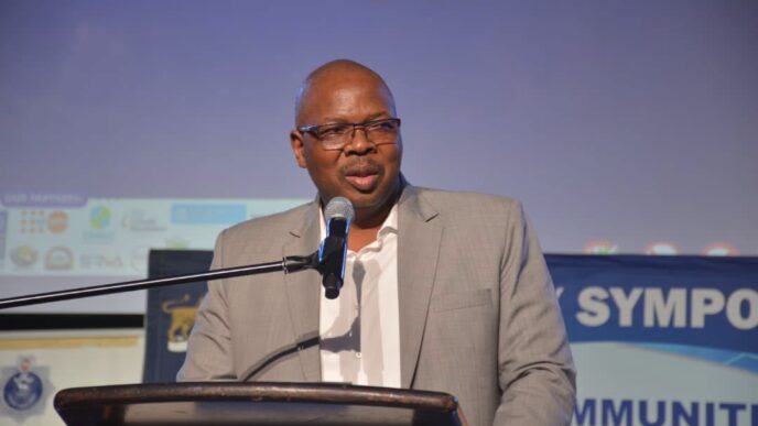 Eswatini Natcom Vusi Masango making his remarks. | Photo: REPS