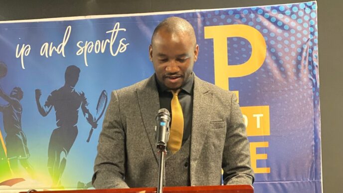 Mmeli Hlanze, executive director of Eswacos making his remarks, | Photo: Ministry of Commerce, Industry and Trade