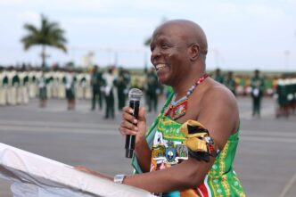 Minister of Justice and Constitutional Affairs, Prince Simelane making his remarks. Photo by Eswatini Government