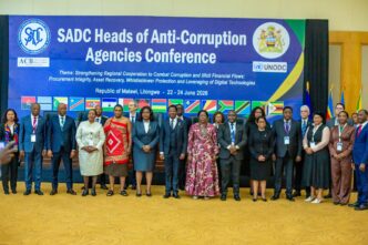 Participants at the SADC anti-corruption meeting. in Malawi.