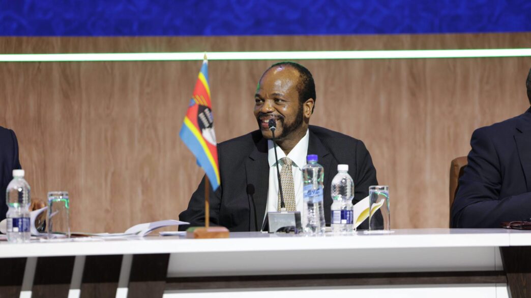 King Mswati III addresses the 9th SACU Summit of Heads of State or Government. (Photo: Supplied)