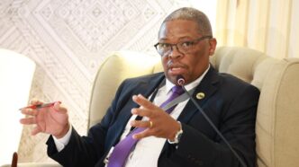 SACU Executive Secretary Dumisani Masilela addresses the 9th Summit of SACU Heads of State and Government in Cape Town. (Photo: SACU Secretariat)
