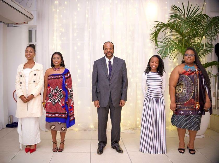 His Majesty King Mswati III addresses emaSwati students studying in Cape Town during a luncheon held in their honour, where he urged them to uphold the values of humility, respect and good conduct while living abroad.