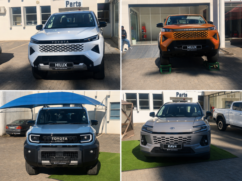 The all-new Toyota Hilux, RAV4 and Land Cruiser FJ on display at NTT Toyota Mbabane during the official launch on Saturday. Photo: EPN