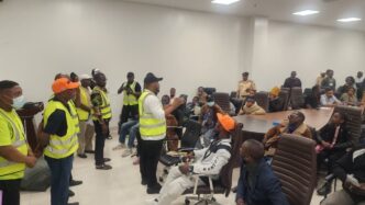 Nigerian returnees from South Africa arrive at Murtala Muhammed International Airport in Lagos on Wednesday night, as part of the Federal Government's ongoing evacuation exercise approved by President Bola Ahmed Tinubu. Photo: NIDCOM