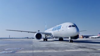 The inaugural Air Europa flight from Madrid touches down at O.R. Tambo International Airport in Johannesburg on 25 June 2026, marking the Spanish carrier's first scheduled service into sub-Saharan Africa. Photo: X/@ortambo_int