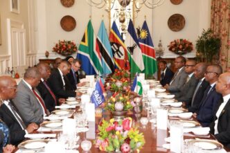 President Cyril Ramaphosa hosts SACU Heads of State and Government at a welcome dinner at Genadendal Official Residence in Cape Town ahead of the 9th SACU Summit. Photo: X/@PresidencyZA