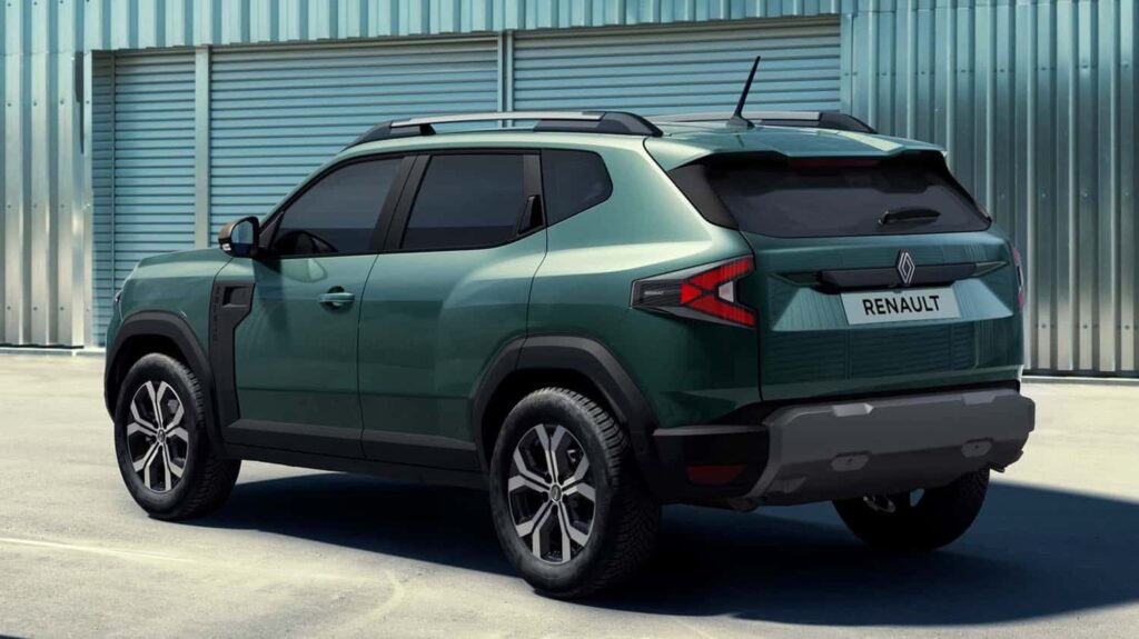 Rear facia of the Romanian assembled Duster is significantly different from the Indian version. Picture: motor1.com Brazil