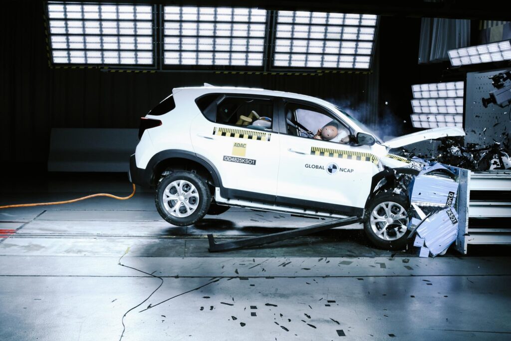 The Kia Sonet received one star for adult occupant protection in independent crash tests conducted under the SaferCarsForAfrica initiative. Picture: Supplied