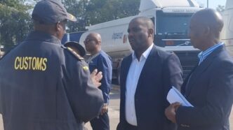 SARS Commissioner Dr Johnstone Makhubu at a South African port of entry on 1 June 2026, overseeing the launch of the new digital Traveller Declaration System requiring all foreign-registered vehicles to be declared at the border. | Photo: SARS
