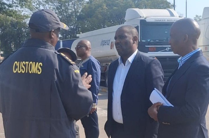 SARS Commissioner Dr Johnstone Makhubu at a South African port of entry on 1 June 2026, overseeing the launch of the new digital Traveller Declaration System requiring all foreign-registered vehicles to be declared at the border. | Photo: SARS
