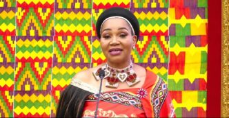 Senate President Lindiwe Dlamini who spoke in Ghana.