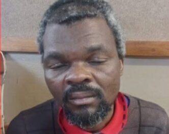 The unidentified man currently being held at Matsapha Police Station after he was found at Logoba with dog attack injuries. | Royal Eswatini Police Service