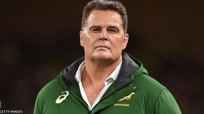 Springbok coach Rassie Erasmus. | Getty Images
