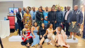 Ekhaya casting members having a photo opportunity with dignitaries. | Photo: Facebook/Ekhaya