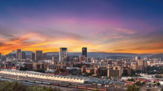 Aerial view of Pretoria, in the City of Tshwane Metropolitan Municipality. | Photo: Peakvisor