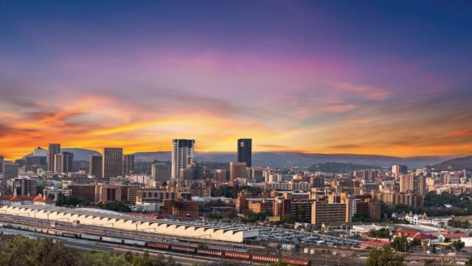 Aerial view of Pretoria, in the City of Tshwane Metropolitan Municipality. | Photo: Peakvisor