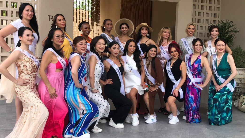 South Africa's Zandile Gabela Zwane pictured alongside fellow delegates at the Tourism Queen International 2026 pageant in Thailand on 7 June 2026.