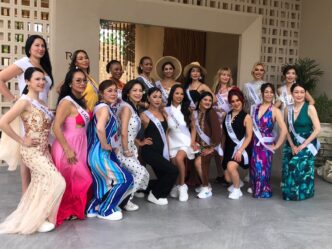 South Africa's Zandile Gabela Zwane pictured alongside fellow delegates at the Tourism Queen International 2026 pageant in Thailand on 7 June 2026.
