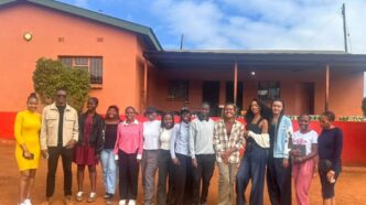 Members of One Accord Eswatini, a youth-led ministry based in Kwaluseni, Matsapha, during their outreach visit to the Logoba Care Point in Mhlaleni on 27 June 2026. Picture: One Accord Eswatini