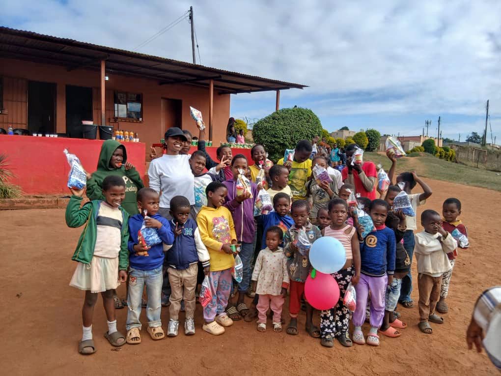 Children at the Logoba Care Point in Mhlaleni receive care and attention from One Accord Eswatini volunteers during the ministry's outreach visit on 27 June 2026. Picture: One Accord Eswatini