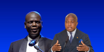 South Africa's Minister of International Relations and Cooperation, Ronald Lamola and Ghanaian counterpart, Samuel Okudzeto Ablakwa