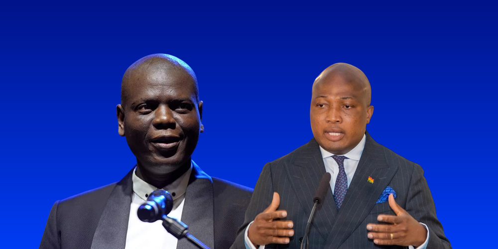 South Africa's Minister of International Relations and Cooperation, Ronald Lamola and Ghanaian counterpart, Samuel Okudzeto Ablakwa