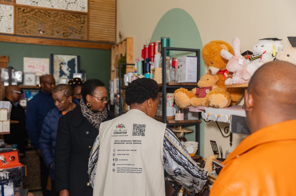Stakeholders visited Cocreators, one of the MSMEs that participated in the programme. UNDP Eswatini/Menzi
