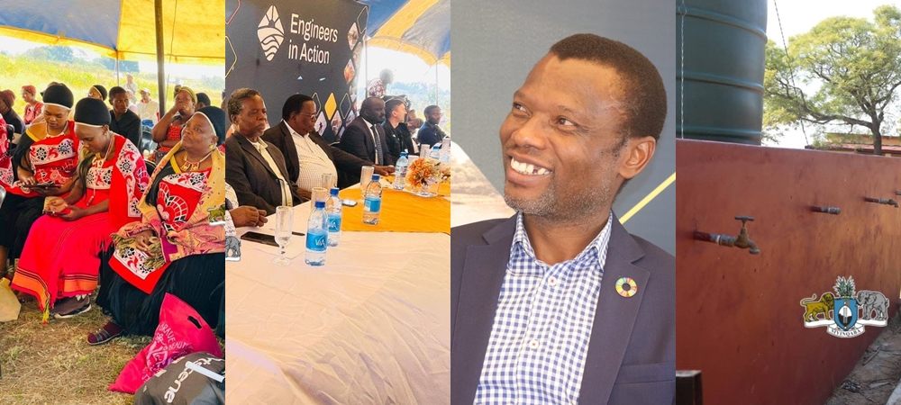 Scenes from the official launch of the WASH project at Ngwazini Primary School under Kukhanyeni Inkhundla, attended by Minister of Housing and Urban Development Apollo Maphalala and other stakeholders on Thursday, 11 June 2026. Photo: Ministry of Economic Planning and Development