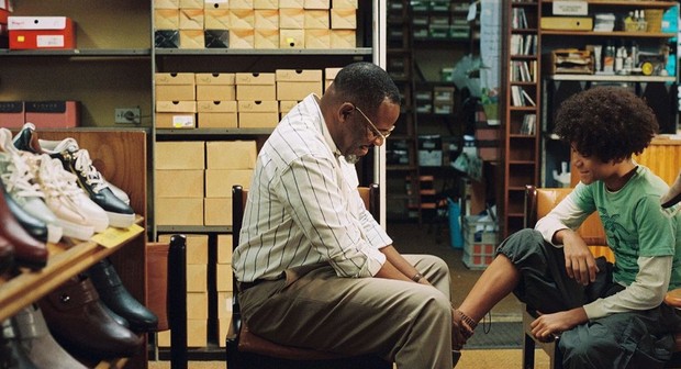 Okey Bakassi and Tyson Palmer in a scene from Pasa Faho, Kalu Oji's debut feature about an estranged Nigerian father and son navigating life in suburban Melbourne. Picture: Supplied