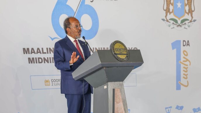 The President of the Federal Republic of Somalia, H.E. Dr. Hassan Sheikh Mohamud