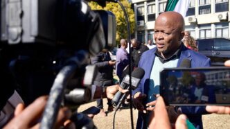 Deputy Minister of Communications and Digital Technologies Mondli Gungubele speaks to members of the media during the Youth Digital Media and Film Indaba held at Estcourt City Hall in KwaZulu-Natal on Friday.