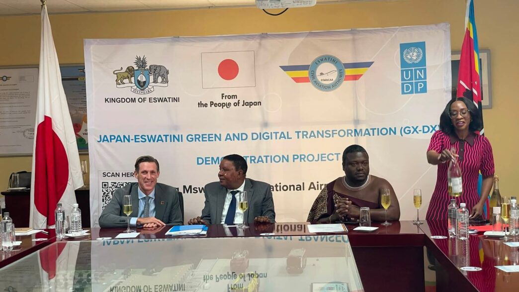 The government of Japan and the government of Eswatini have signed a partnership agreement that brings the Digital Transformation (GX-DX) demonstration project to a start. (Photo by Eswatini Government)