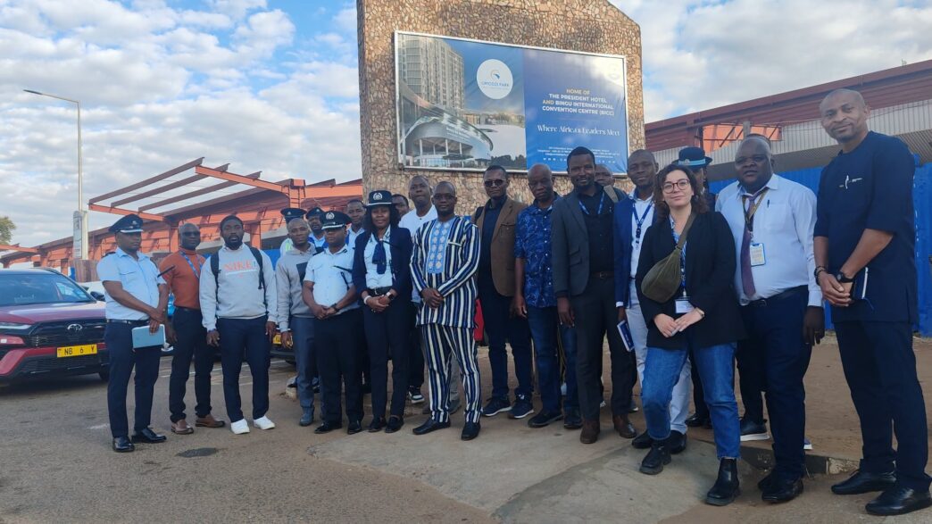Officials from Guinea, Togo and Burkina Faso pose with staff from Malawi's Department of Immigration and Citizenship Services during a four-day study tour of the Migration Information and Data Analysis System (MIDAS) in Lilongwe. Photo credit: Department of Immigration and Citizenship Services