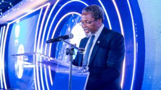 ERS Governing Board Chairperson David Dlamini delivers welcome remarks during the 4th Annual ERS Client Appreciation Day held at the Happy Valley Hotel in Ezulwini.