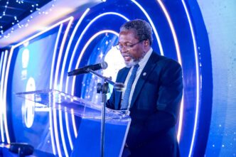 ERS Governing Board Chairperson David Dlamini delivers welcome remarks during the 4th Annual ERS Client Appreciation Day held at the Happy Valley Hotel in Ezulwini.