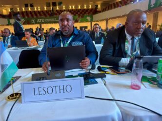 Lesotho's Principal Secretary in the Ministry of Information, Communications, Science, Technology and Innovation, Mr. Kanono Ramashamole, who led the country's delegation to CPL-26 where Lesotho was elected to the ATU Administrative Council.