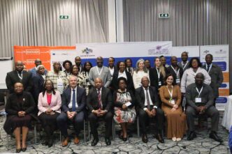 Participants having a photo opportunity with the minister of health Mduduzi Matsebula. (Photo: Facebook/Ministry of Health)