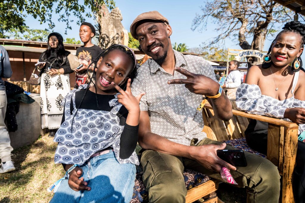 Families enjoy a weekend of storytelling, creative play and adventure at The Beehive, the children's village at the Standard Bank Luju Food & Lifestyle Festival. Photo Credit: Luju Festival