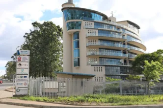 Ingcamu Building in Mbabane houses the Eswatini Stock Exchange.