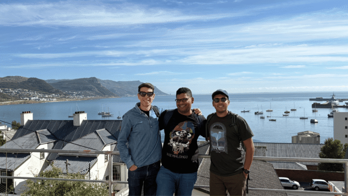 Refiant co-founders Dr Viroshan Naicker, Siddharth Gutta and Mathew Haswell.