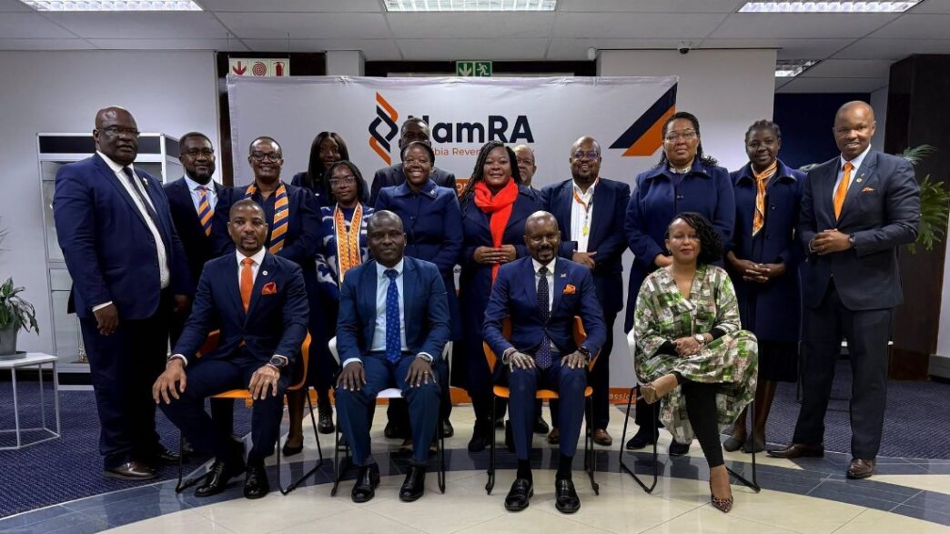 Officials from the African Tax Administration Forum, the Namibia Revenue Agency, and Namibia's Ministry of Finance pose for a group photograph during the assessment of the potential impact of the OECD/G20 Global Anti-Base Erosion Rules on corporate income tax revenues. (Pic: ATAF)