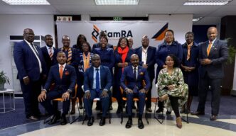 Officials from the African Tax Administration Forum, the Namibia Revenue Agency, and Namibia's Ministry of Finance pose for a group photograph during the assessment of the potential impact of the OECD/G20 Global Anti-Base Erosion Rules on corporate income tax revenues. (Pic: ATAF)