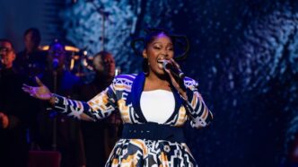 Maleh delivers a captivating performance during a live concert on 10 July 2025. Photo by Malehloka Maleh Hlalele's Facebook page