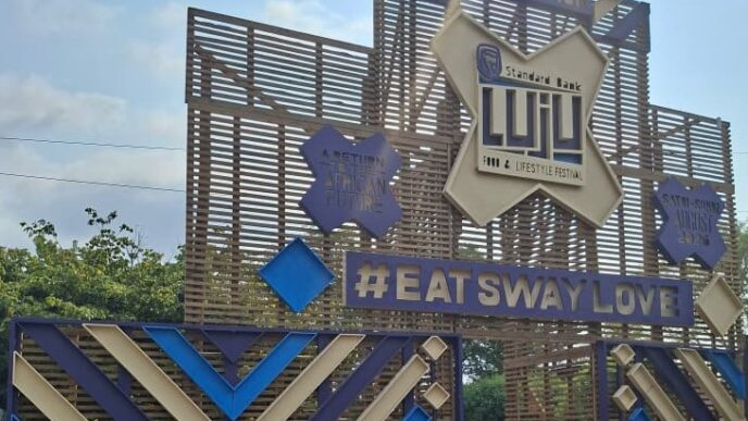 The entrance to House On Fire in Malkerns, venue of the Standard Bank Luju Food and Lifestyle Festival, which opens its doors to the public this weekend for its eighth edition.