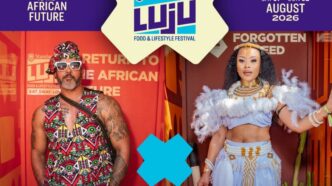 Promotional artwork for the Standard Bank Luju Food and Lifestyle Festival Best Dressed Competition 2026, taking place at Malandela's, Malkerns, on August 1 and 2, 2026.