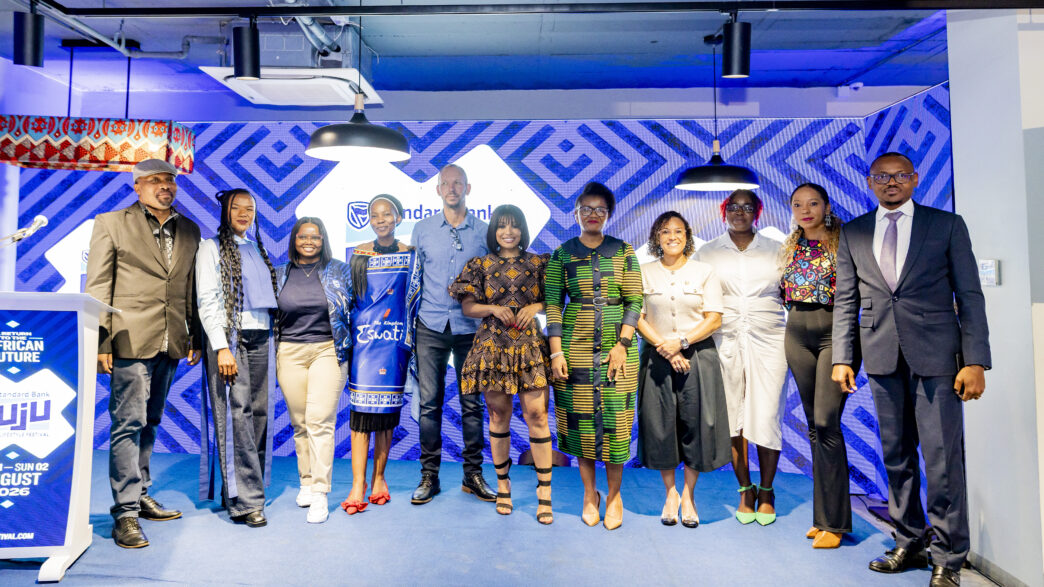 Officials and stakeholders from Mozambique and Eswatini pose for a group photo during the launch of the Standard Bank Luju Food & Lifestyle Festival, held at the Standard Bank Incubator Hub in Maputo, Mozambique.