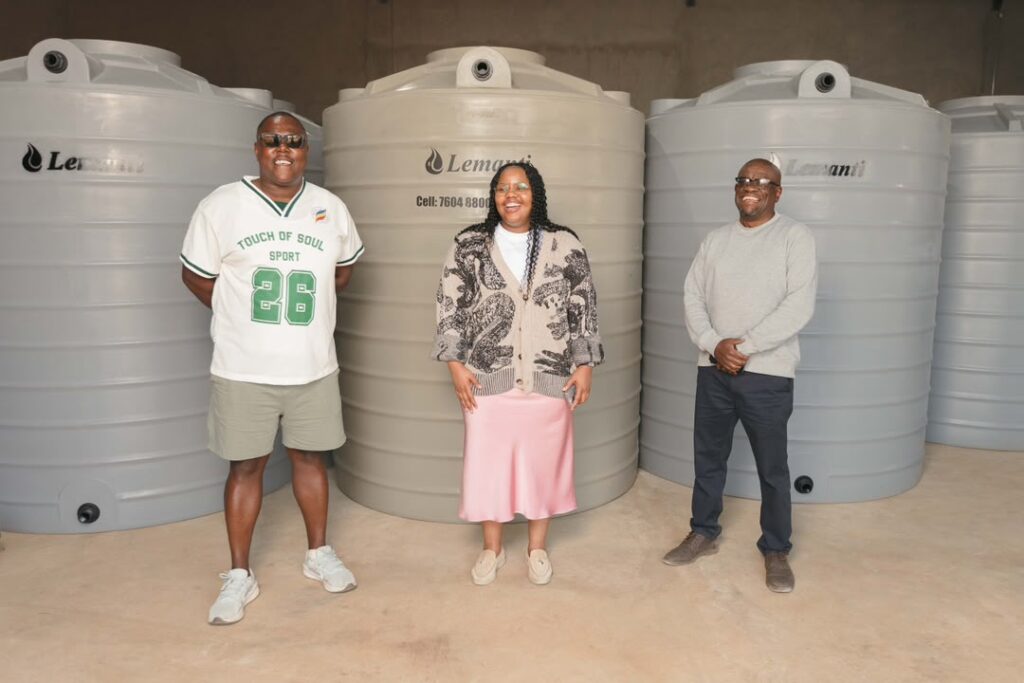 Princess Sakhizwe tours the production floor at Lemanti Manufacturers, meeting workers and management to learn about their manufacturing operations. Photo credit: A Peculiar People